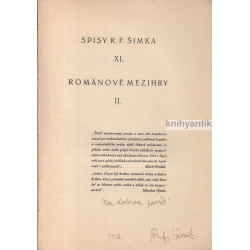 R. F. Šimek - Románové mezihry II. O lidech vzpomínaných a zapomínaných
