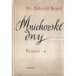 Edvard Beneš - Mnichovské dny