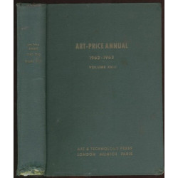 Art-Price Annual 1962-1963 Volume XVIII.