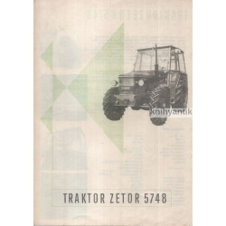 Prospekt Traktor Zetor 5748