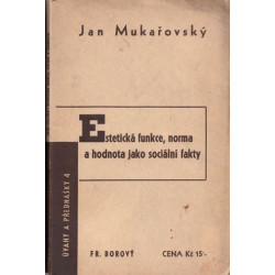 Jan Mukařovský - Estetická...